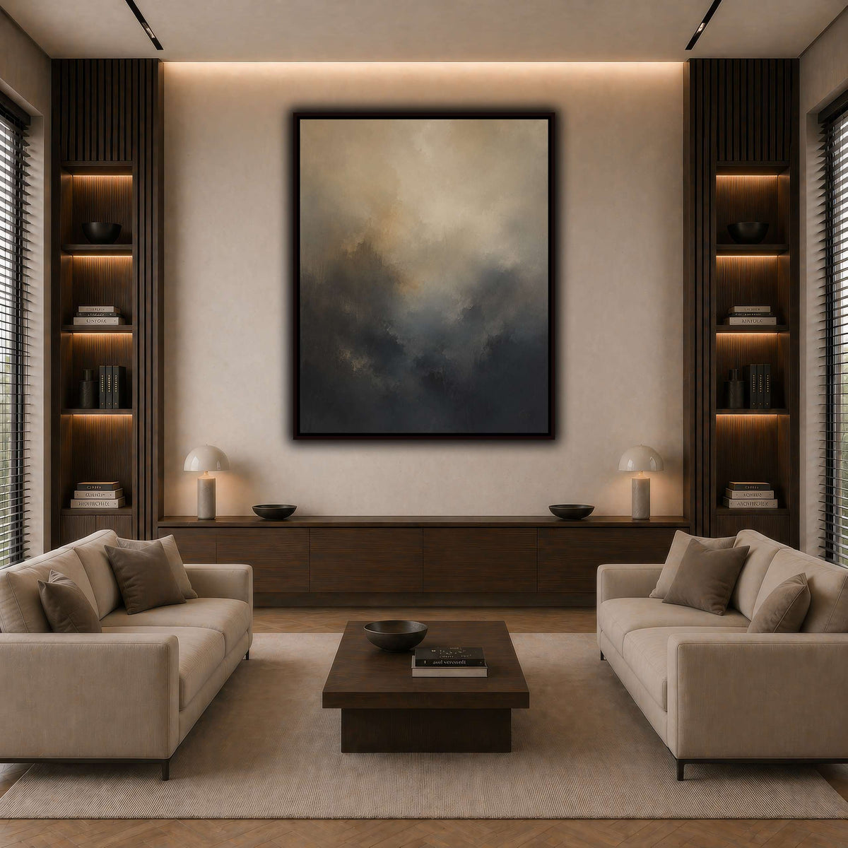 Soft Dusk dark neutral-living room