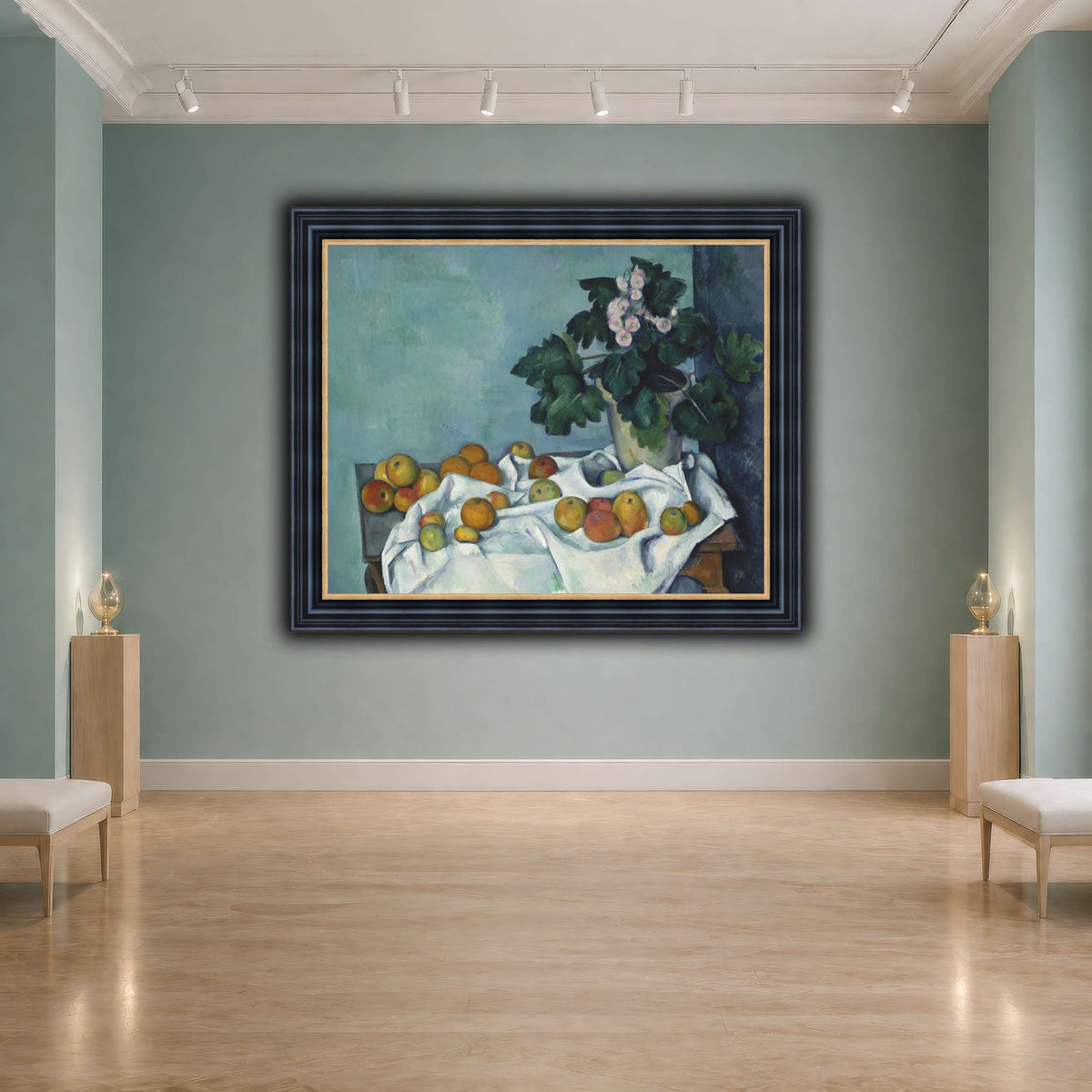 Still_Life_with_Apples_and_a_Pot_of_Primroses_Paul_Cezanne cool-agallery