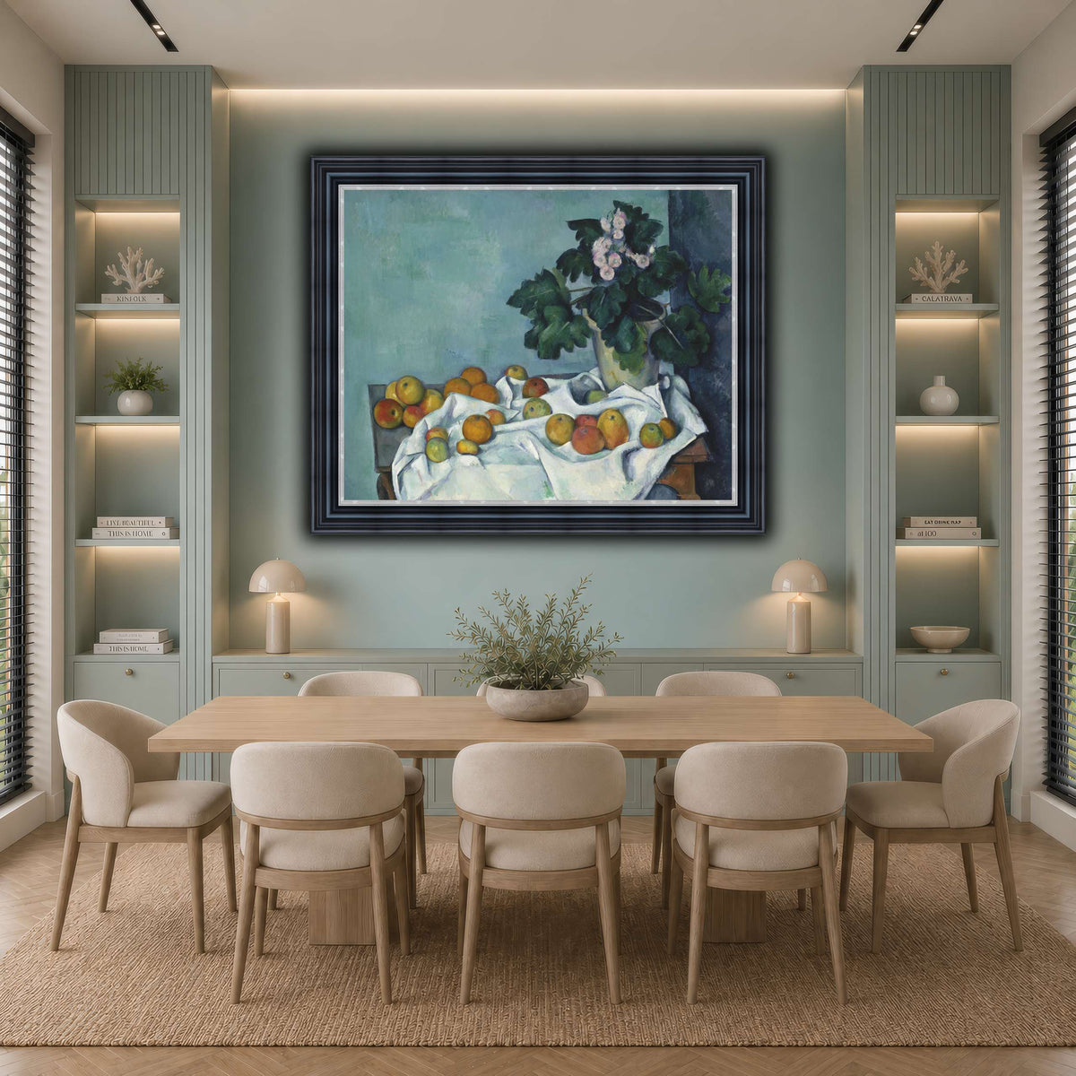 Still_Life_with_Apples_and_a_Pot_of_Primroses_Paul_Cezanne cool-dining