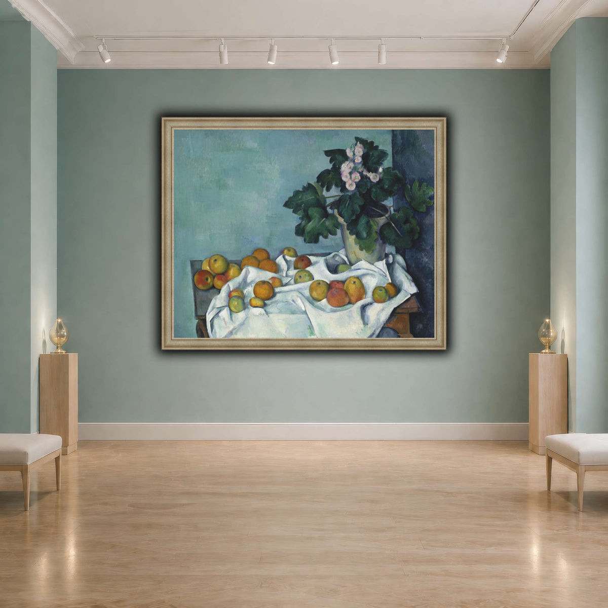 Still_Life_with_Apples_and_a_Pot_of_Primroses_Paul_Cezanne cool-agallery