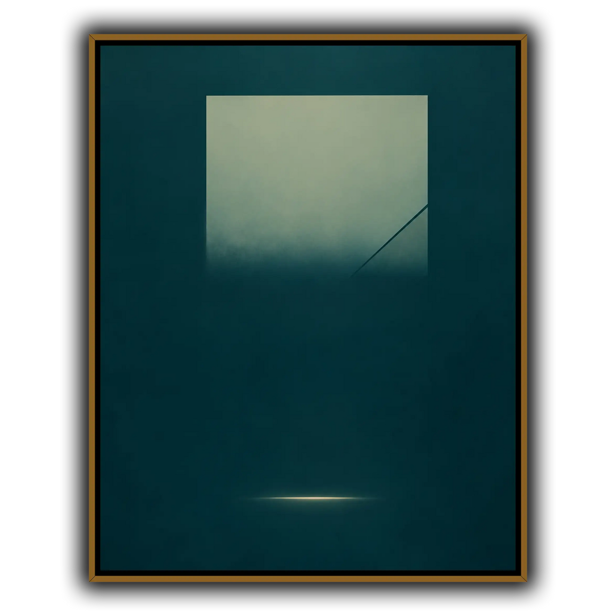 Stillness in Teal and Ivory-9