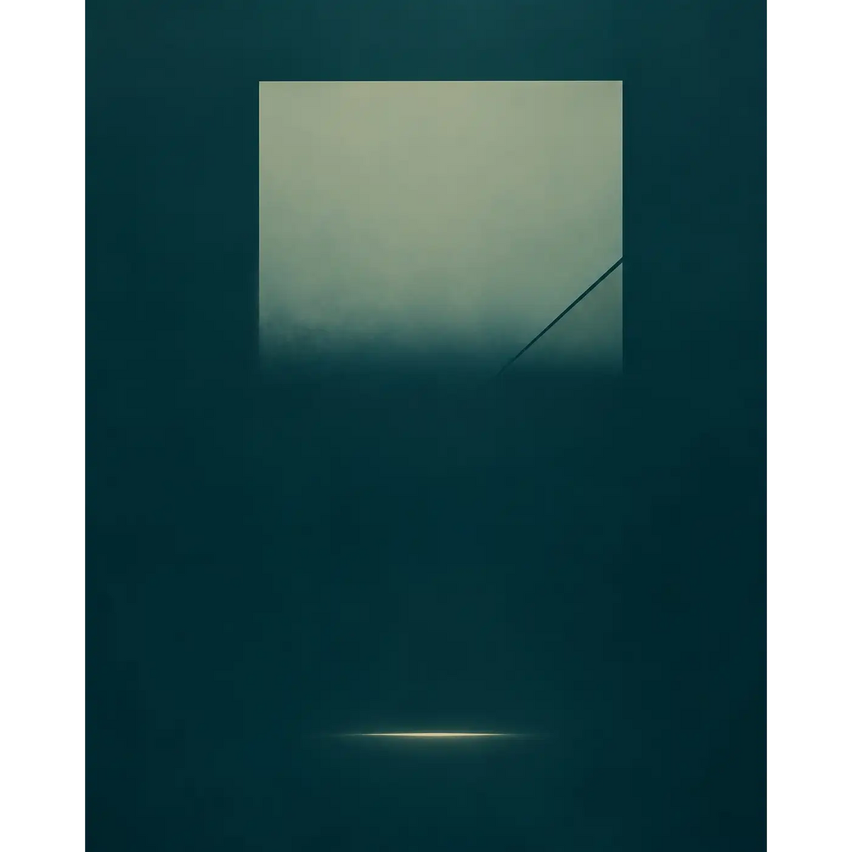 Stillness in Teal and Ivory-9