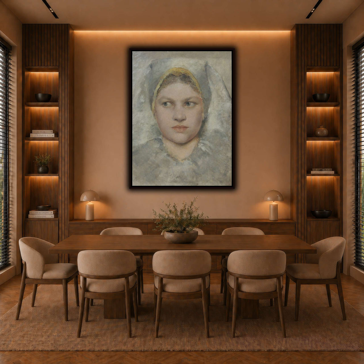 Studienkopf_einer_Hannakin warm-dining room