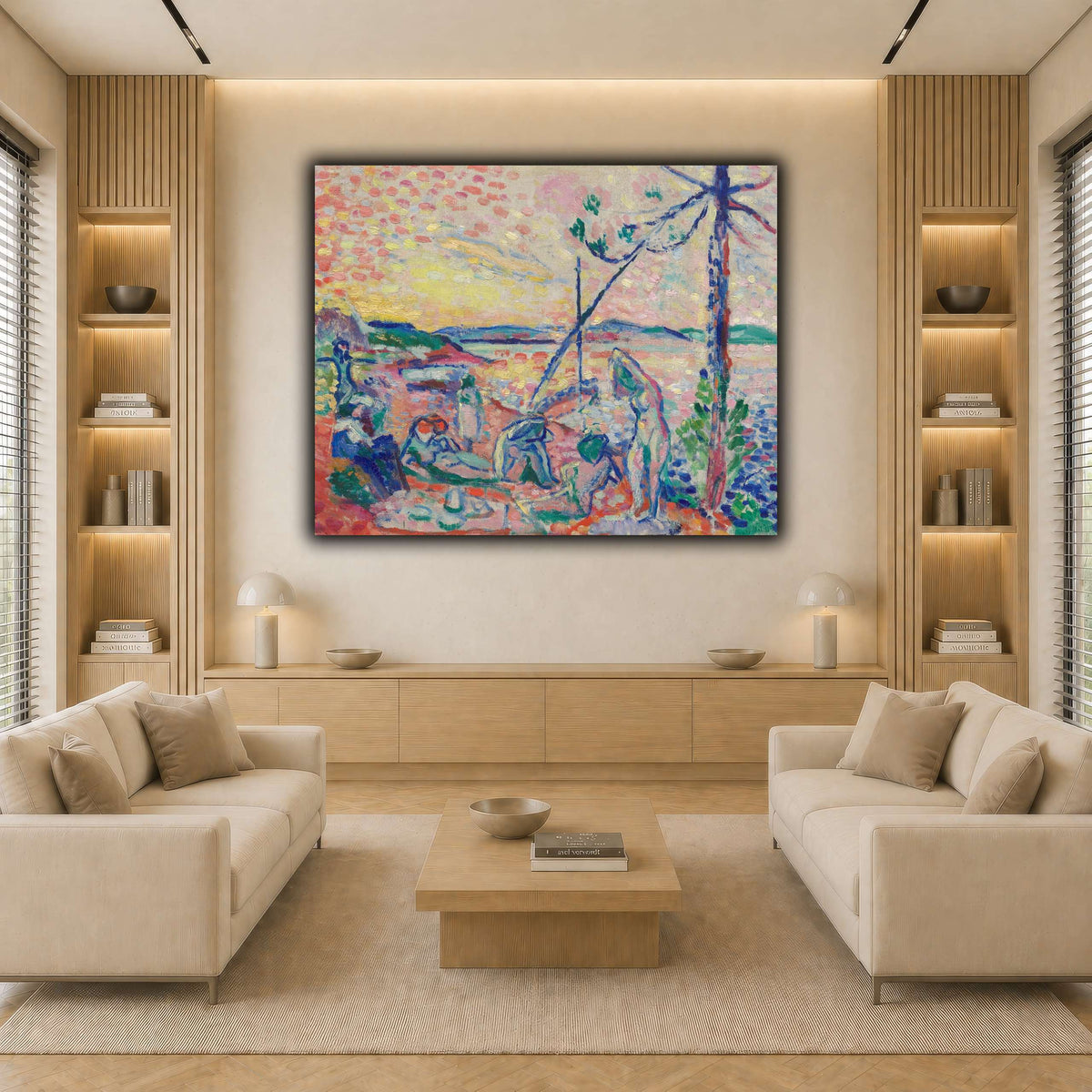 Study_for__Luxe,_calme_Henri_Matisse light neutral-living room