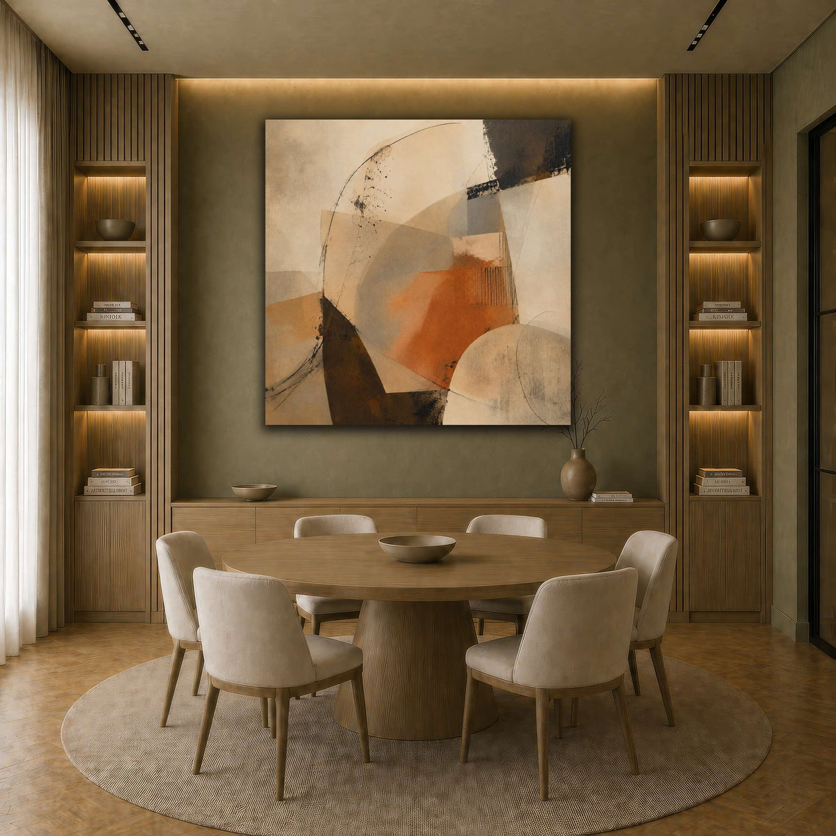 Terracotta Balance earth-dining room