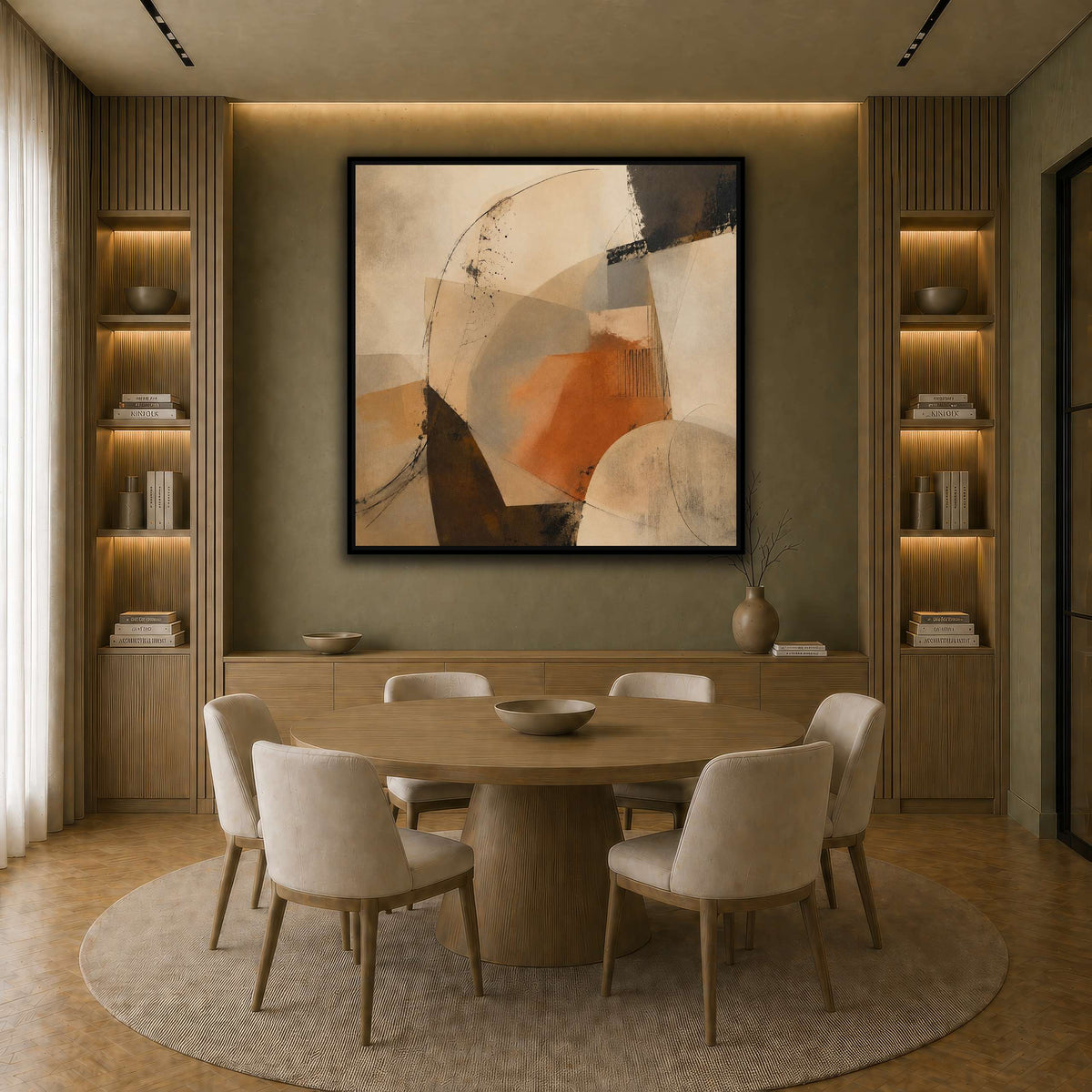 Terracotta Balance earth-dining room