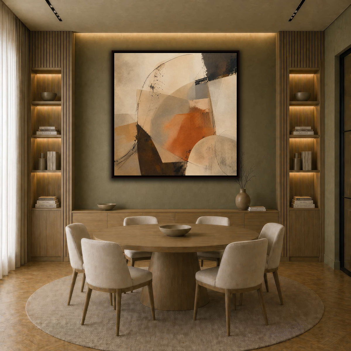 Terracotta Balance earth-dining room