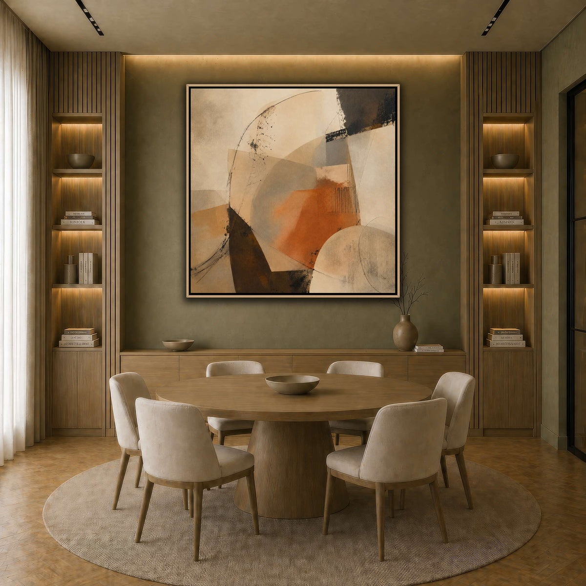 Terracotta Balance earth-dining room