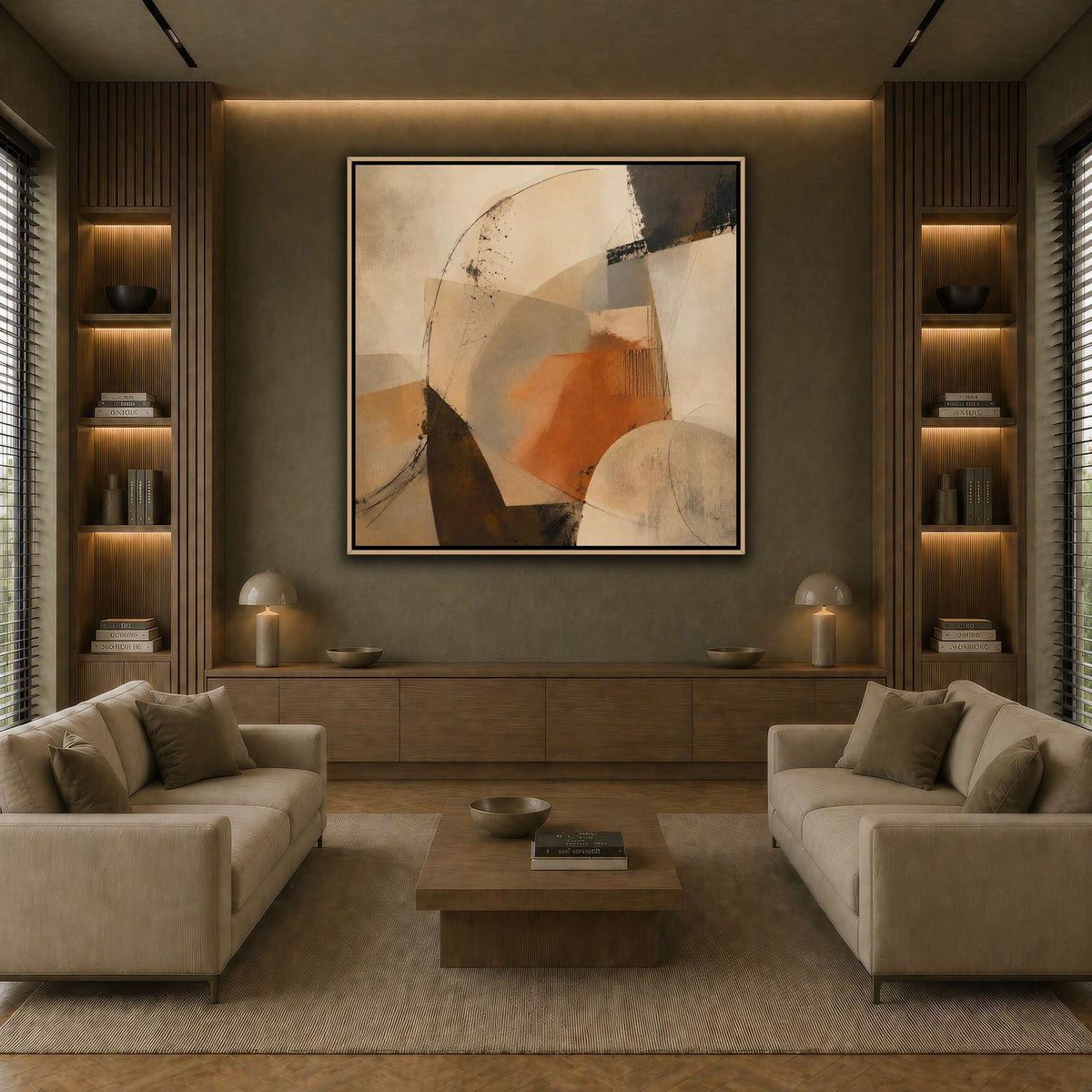 Terracotta Balance earth-living room