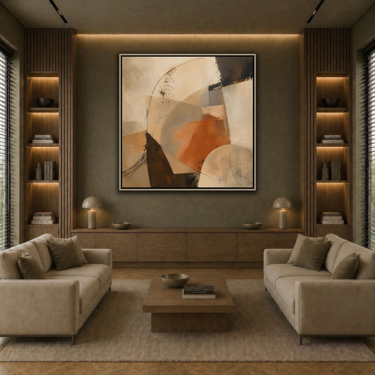 Terracotta Balance earth-living room
