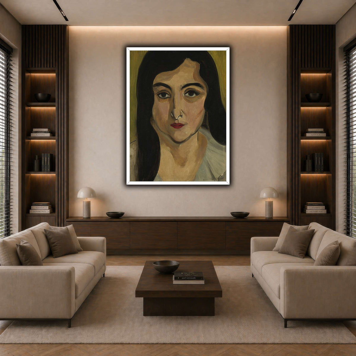 Tête_de_Femme_Henri_Matisse dark neutral-living room