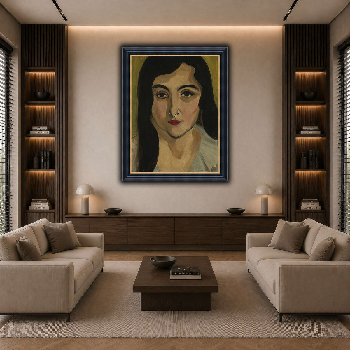 Tête_de_Femme_Henri_Matisse dark neutral-living room