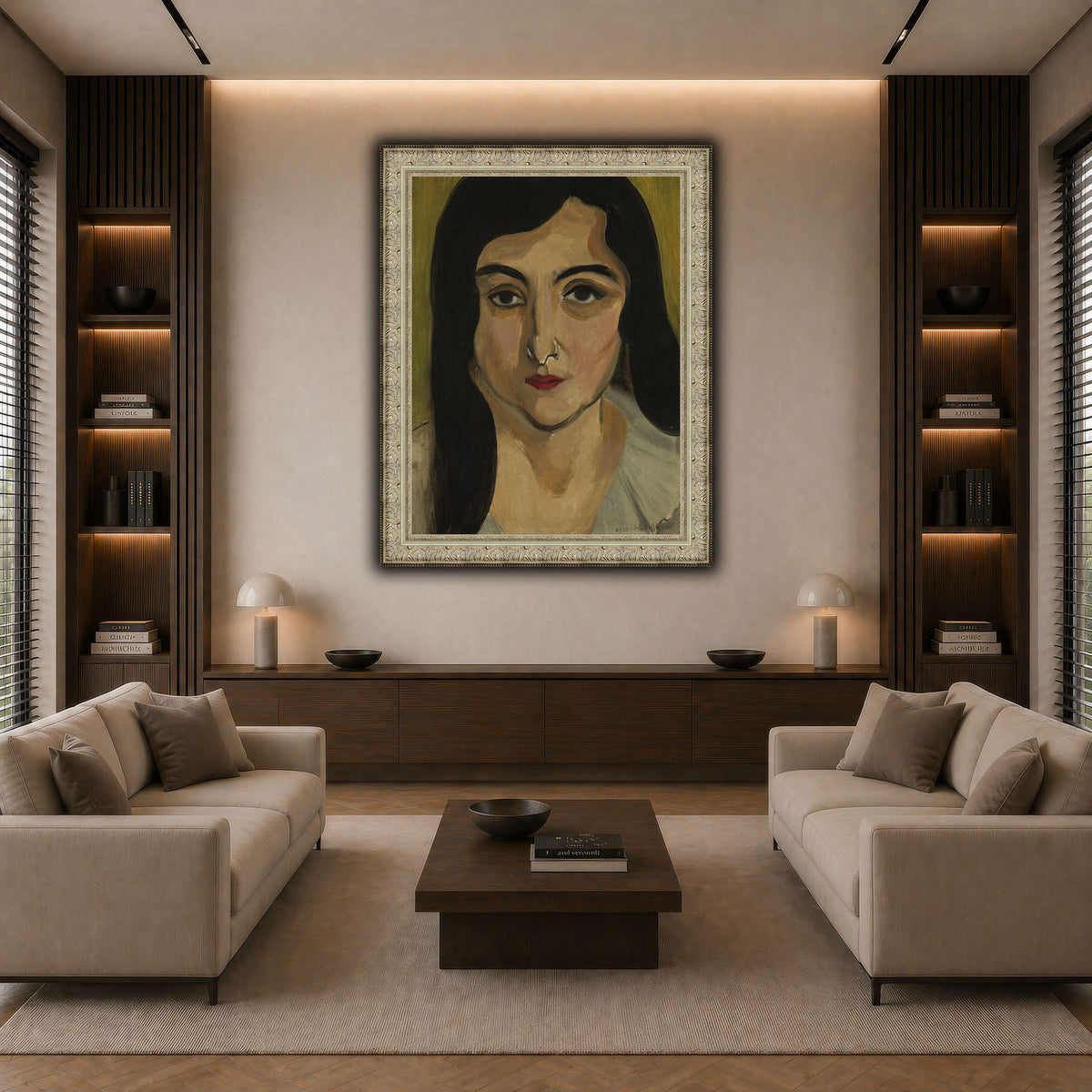 Tête_de_Femme_Henri_Matisse dark neutral-living room