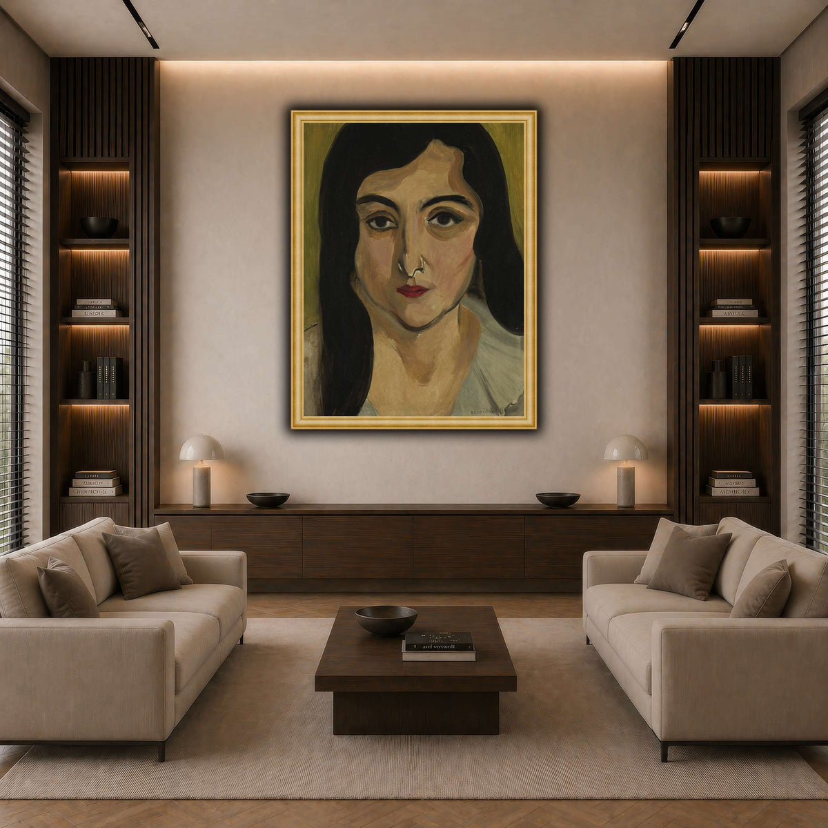 Tête_de_Femme_Henri_Matisse dark neutral-living room