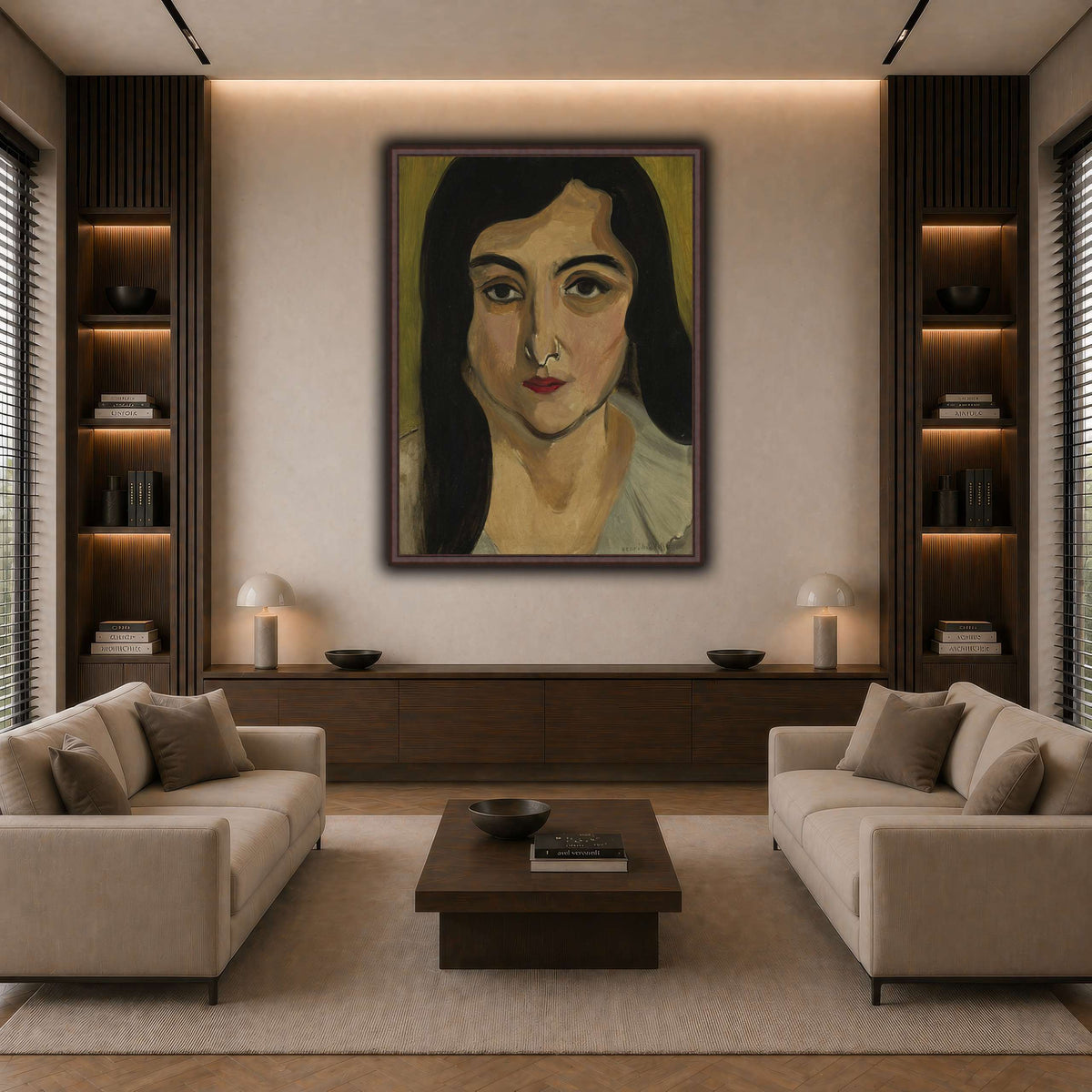Tête_de_Femme_Henri_Matisse dark neutral-living room
