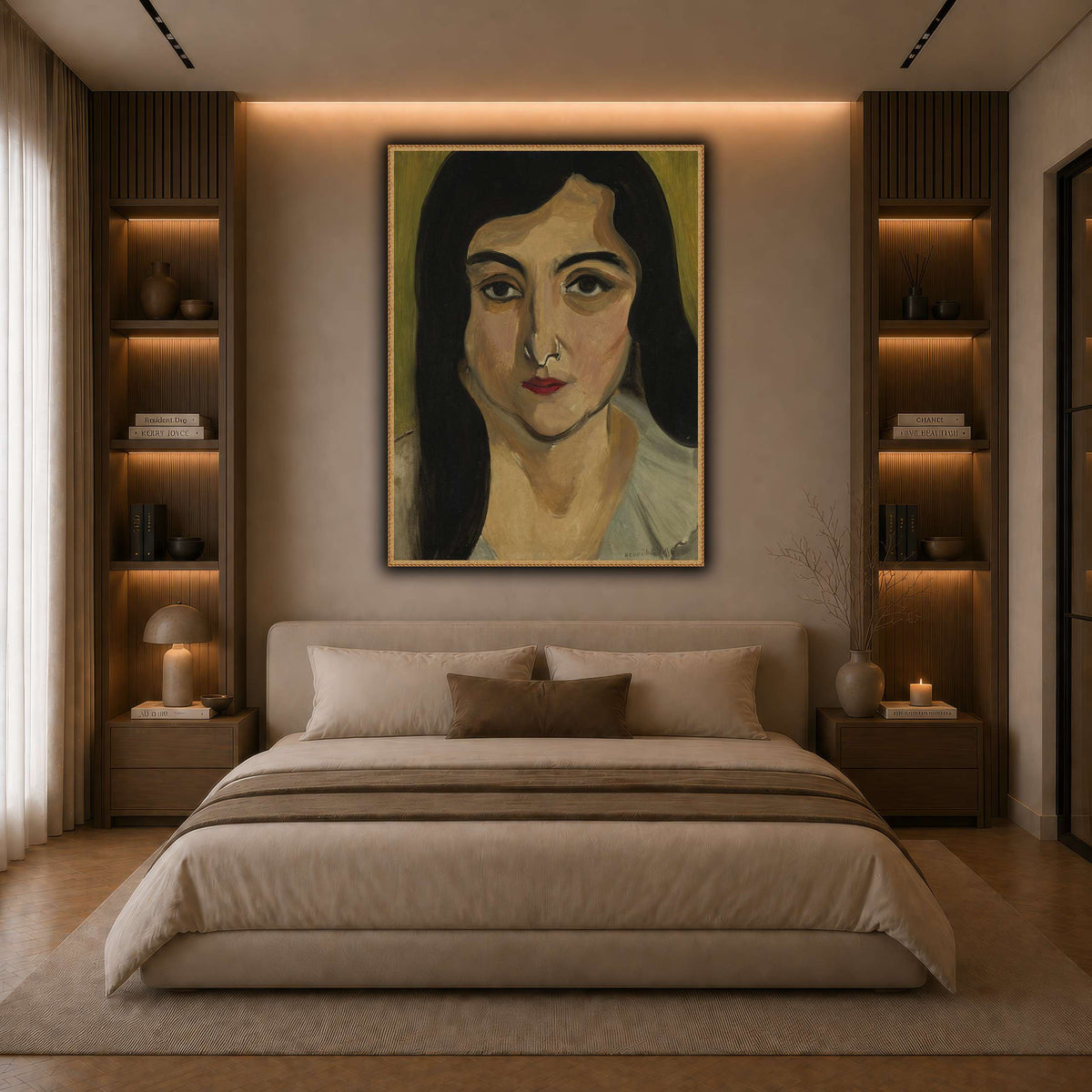 Tête_de_Femme_Henri_Matisse dark neutral-bedroom