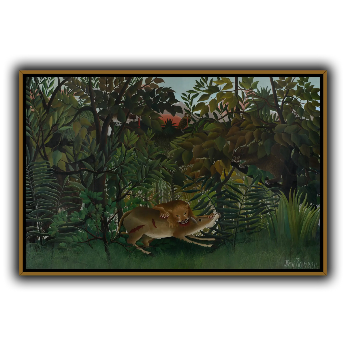 The-Hungry-Lion-Attacking-An-Antelope-1898_Henri-Rousseau