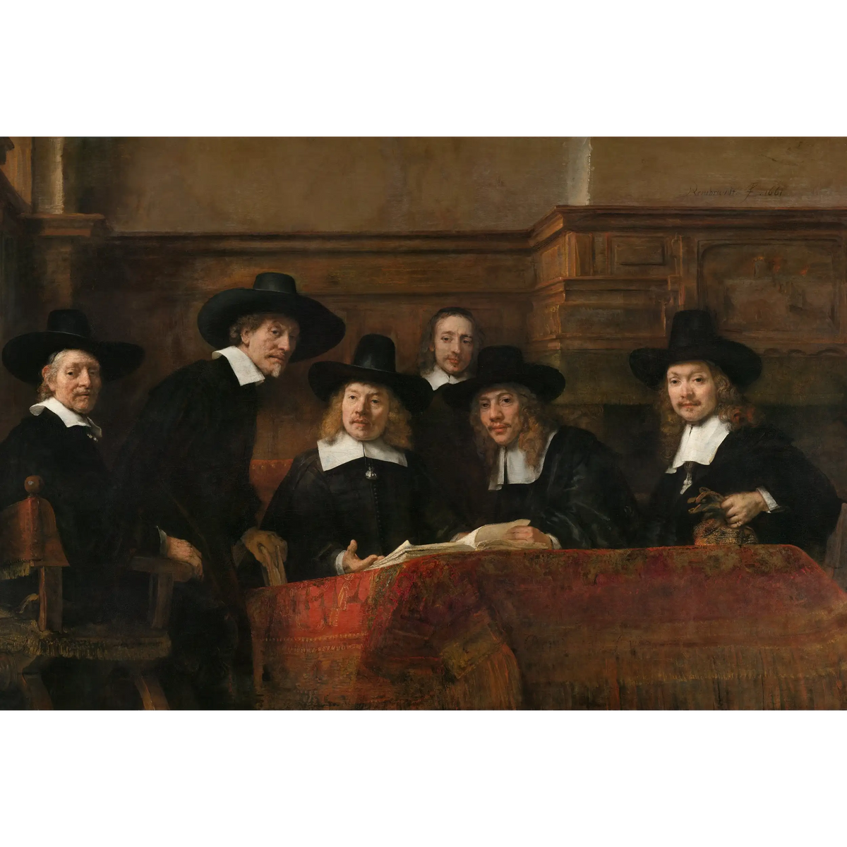 The-Sampling-Officials-of-the-Amsterdam-Drapers-Guild-Known-as-The-Syndic_Rembrandt-van-Rijn