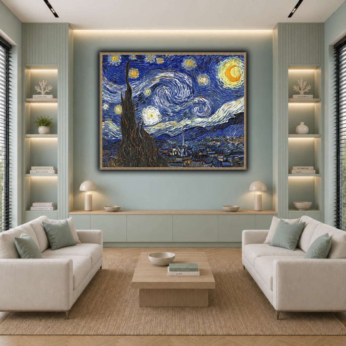 TheStarryNightByVincentVanGogh cool-living room