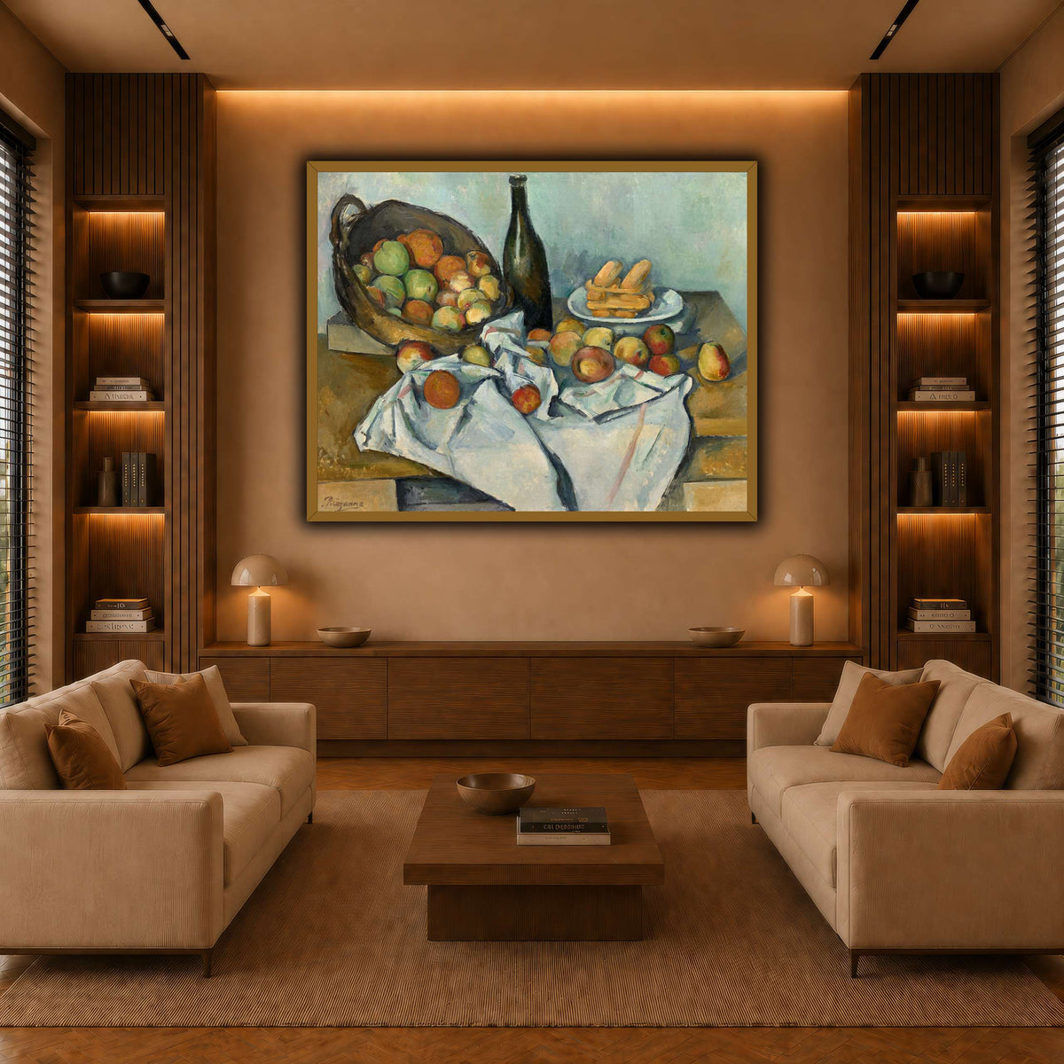 The_Basket_of_Apples_Paul_Cezanne warm-living-room