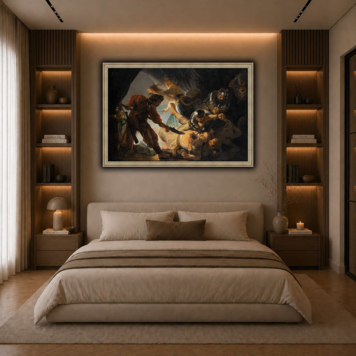 The_Blinding_of_Samson_Rembrandt-van-Rijn dark neutral-bedroom