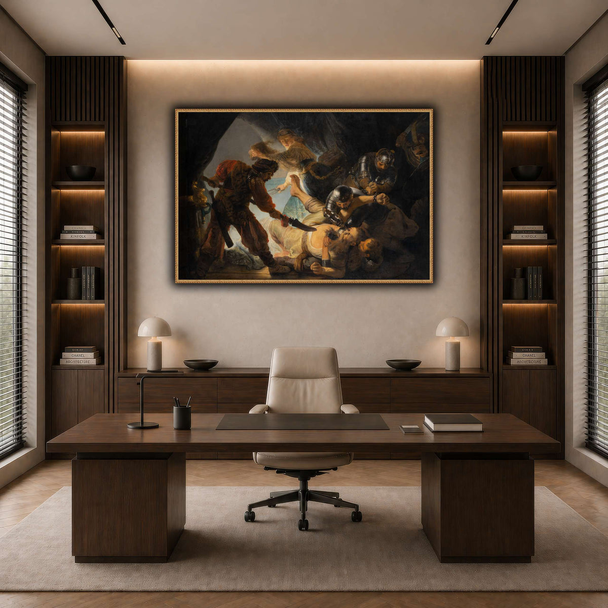 The_Blinding_of_Samson_Rembrandt-van-Rijn dark neutral-office