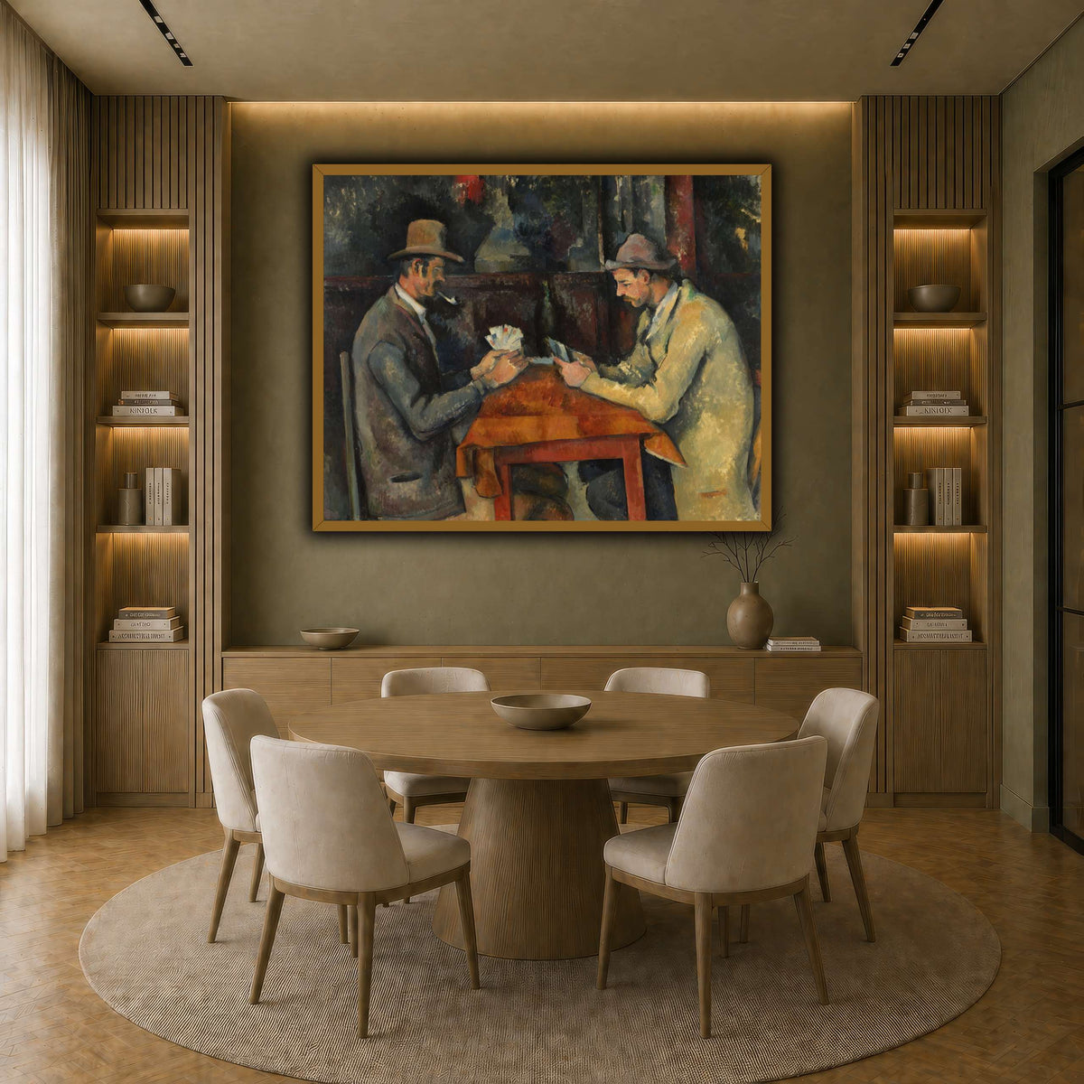 The_Card_Players_by_Paul_Cezanne earth-dining room