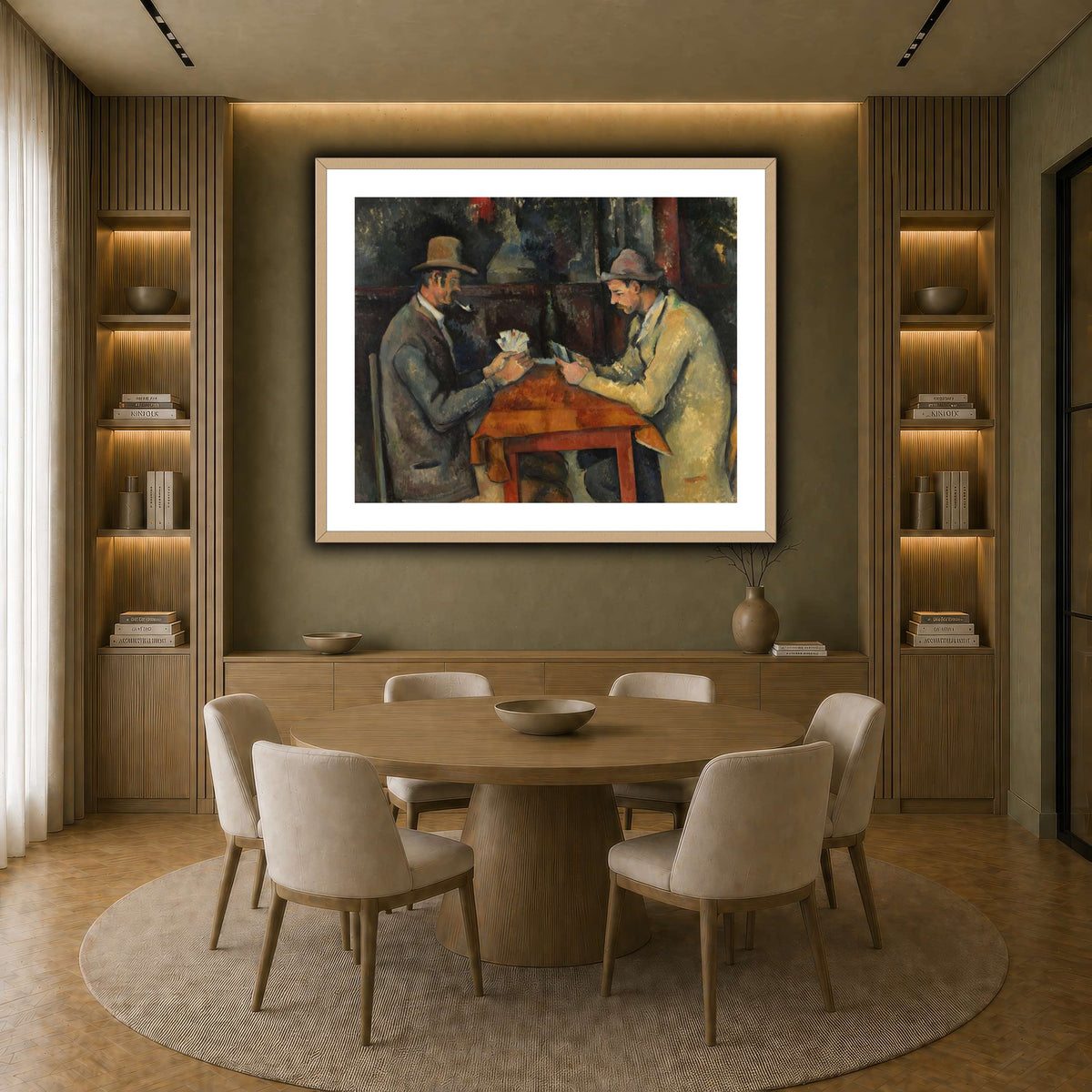 The_Card_Players_by_Paul_Cezanne earth-dining room
