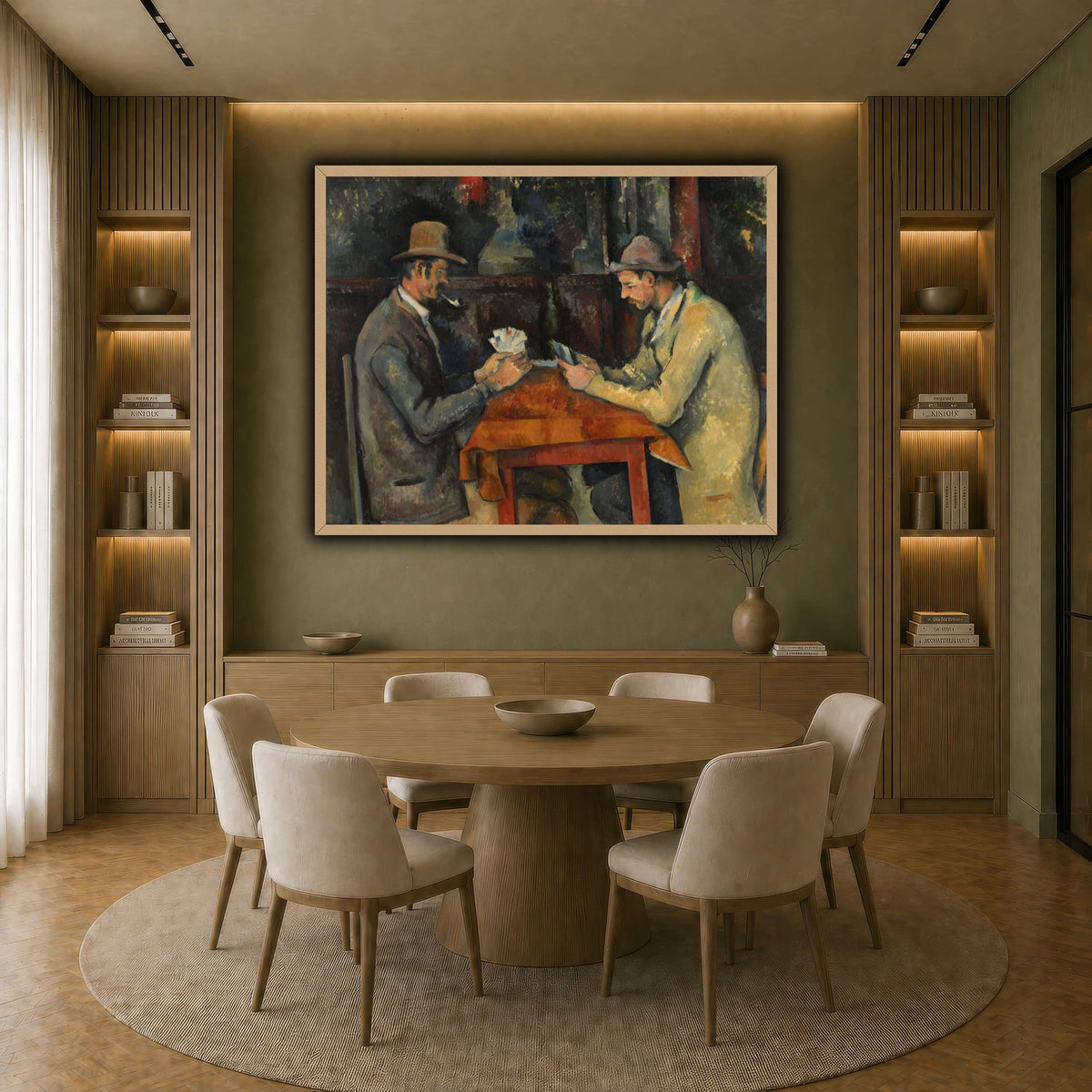 The_Card_Players_by_Paul_Cezanne earth-dining room