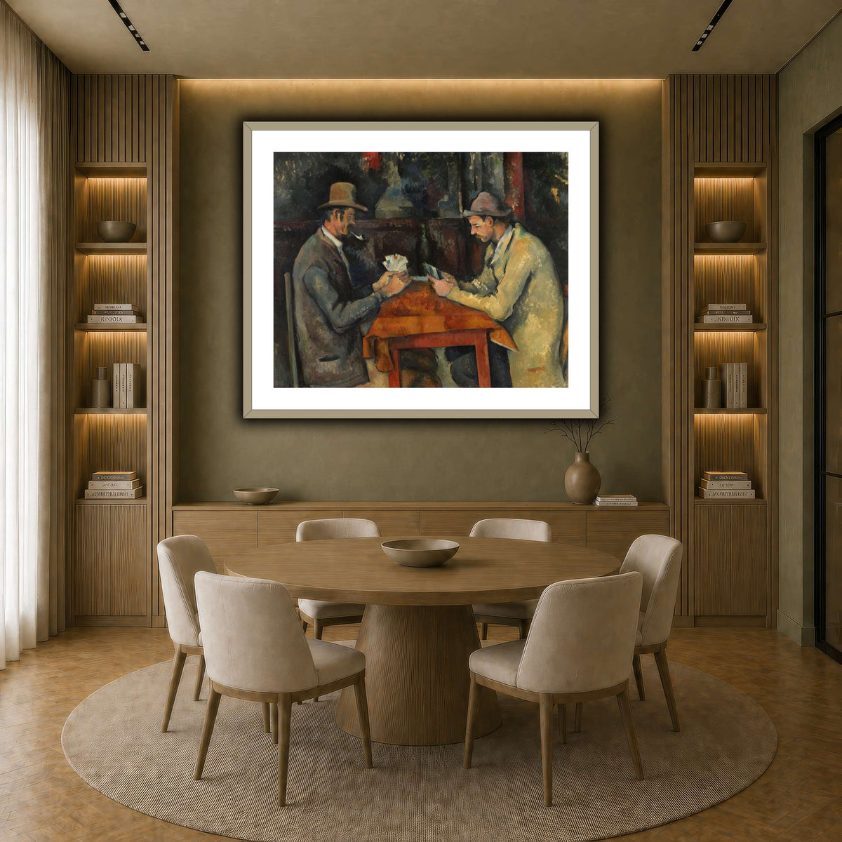 The_Card_Players_by_Paul_Cezanne earth-dining room