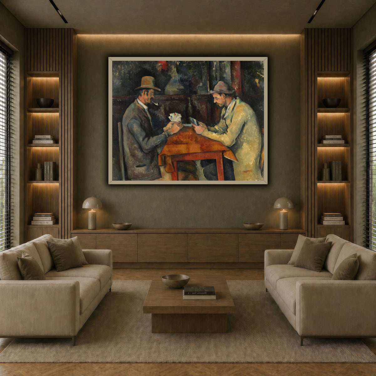 The_Card_Players_by_Paul_Cezanne earth-living room