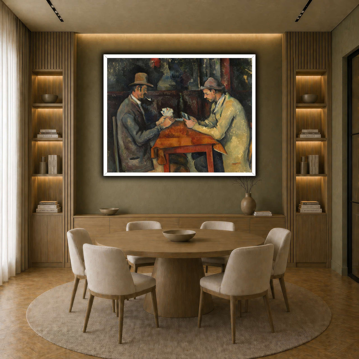 The_Card_Players_by_Paul_Cezanne earth-dining room