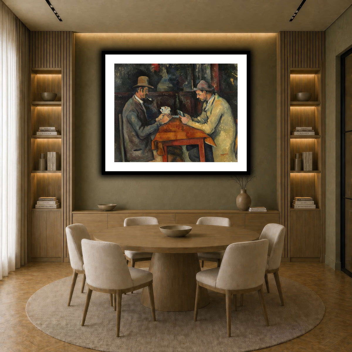 The_Card_Players_by_Paul_Cezanne earth-dining room