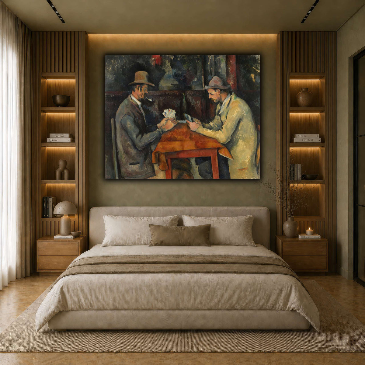 The_Card_Players_by_Paul_Cezanne earth-bedroom