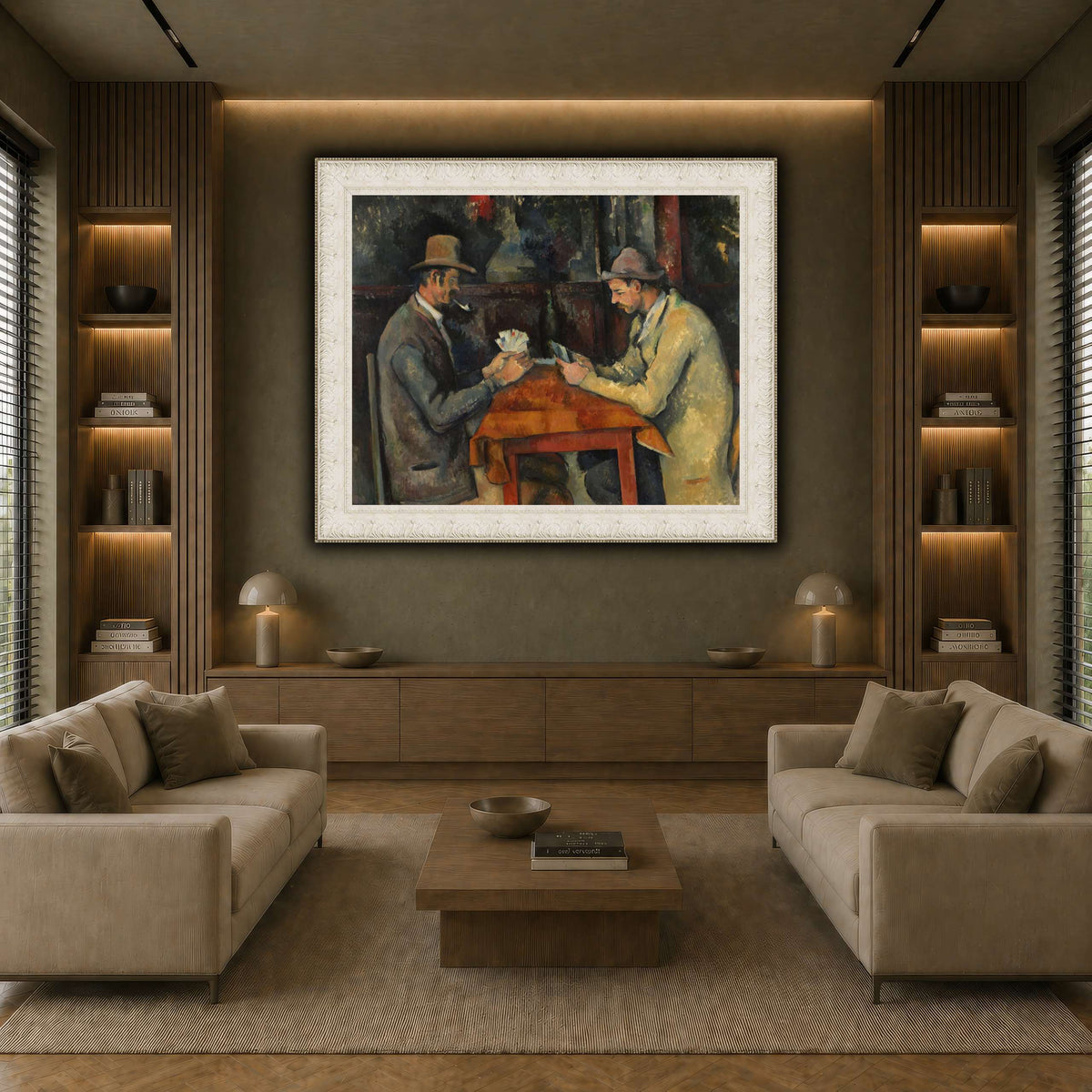 The_Card_Players_by_Paul_Cezanne earth-living room