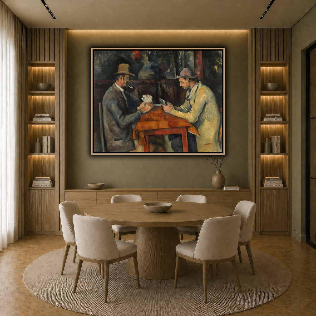 The_Card_Players_by_Paul_Cezanne earth-dining room