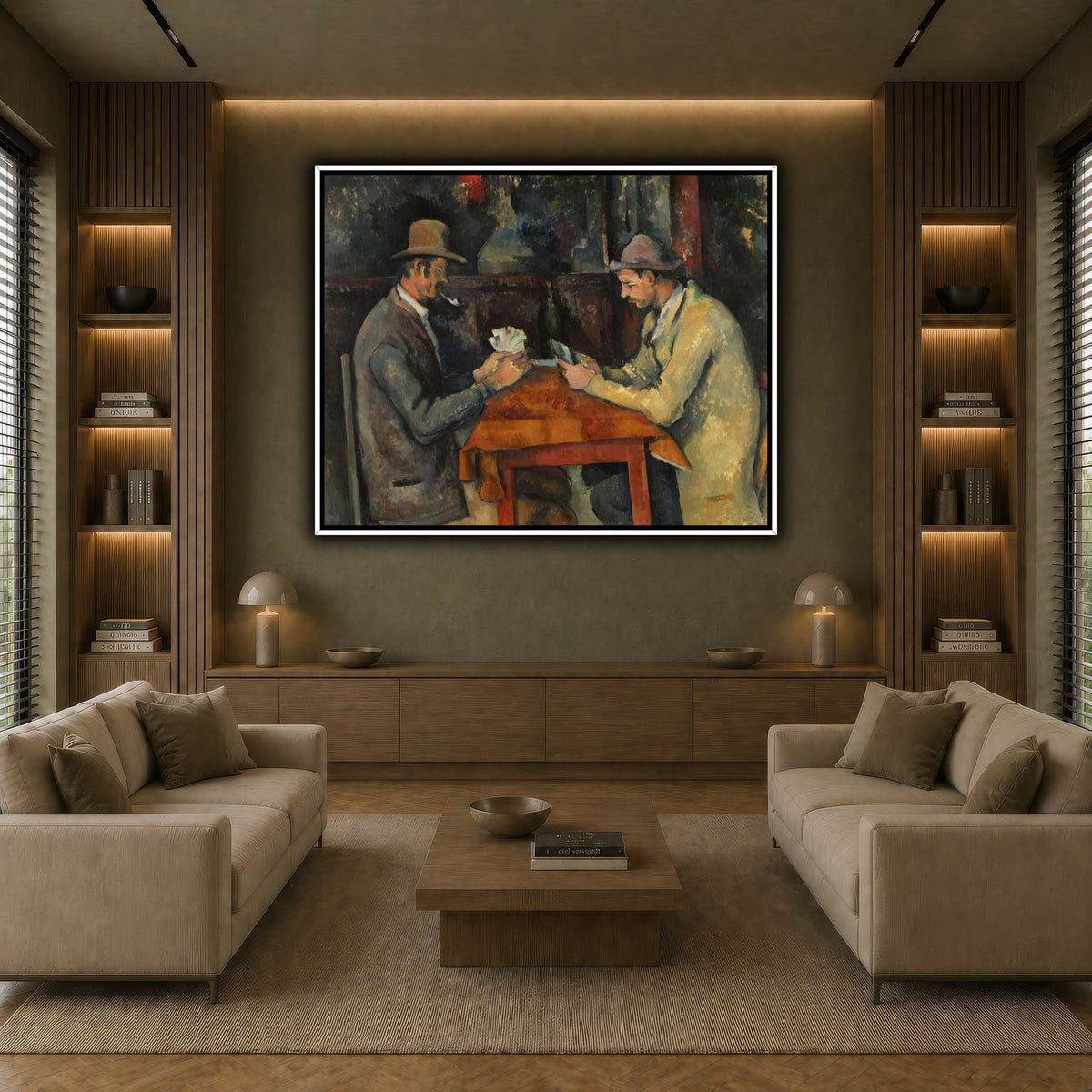 The_Card_Players_by_Paul_Cezanne earth-living room