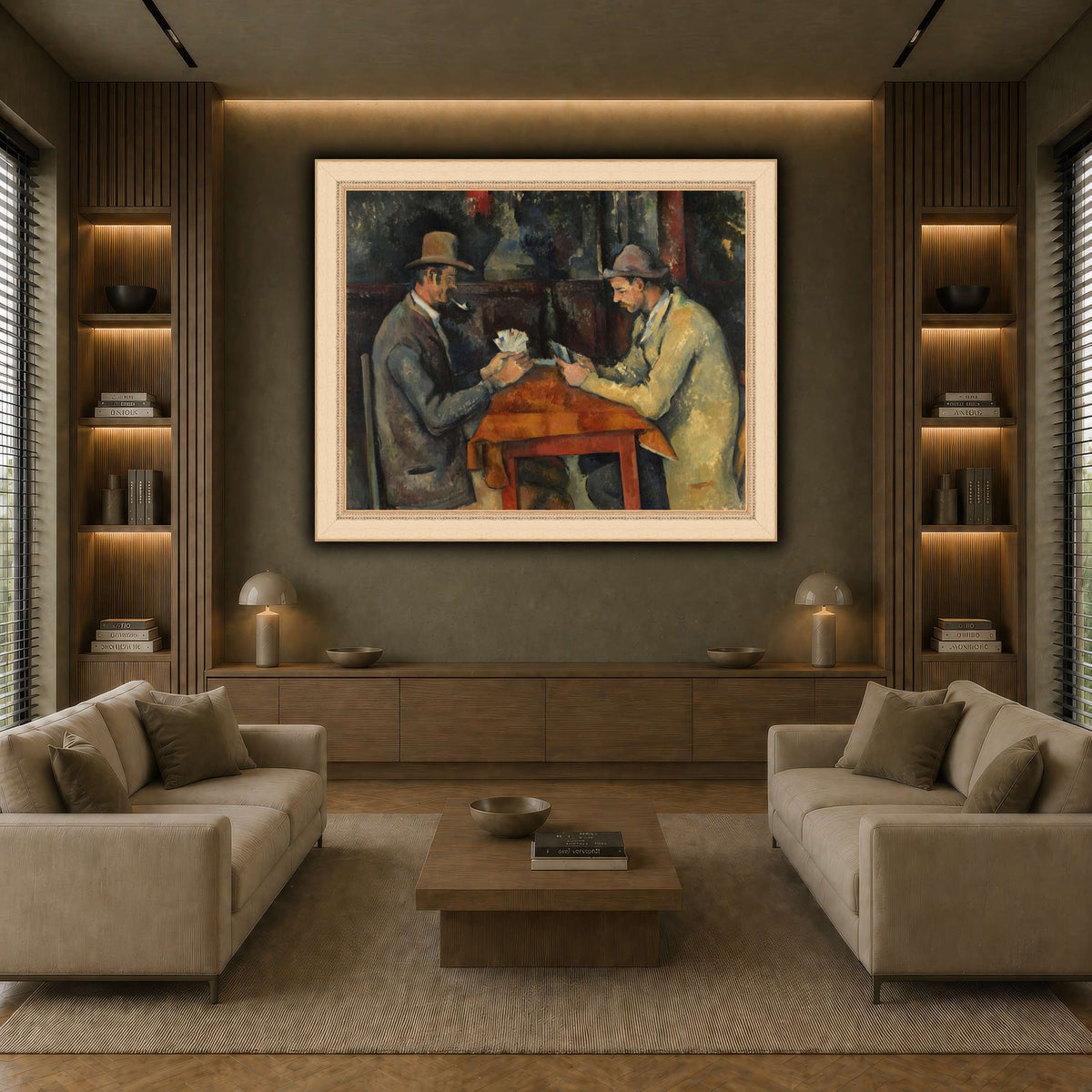 The_Card_Players_by_Paul_Cezanne earth-living room