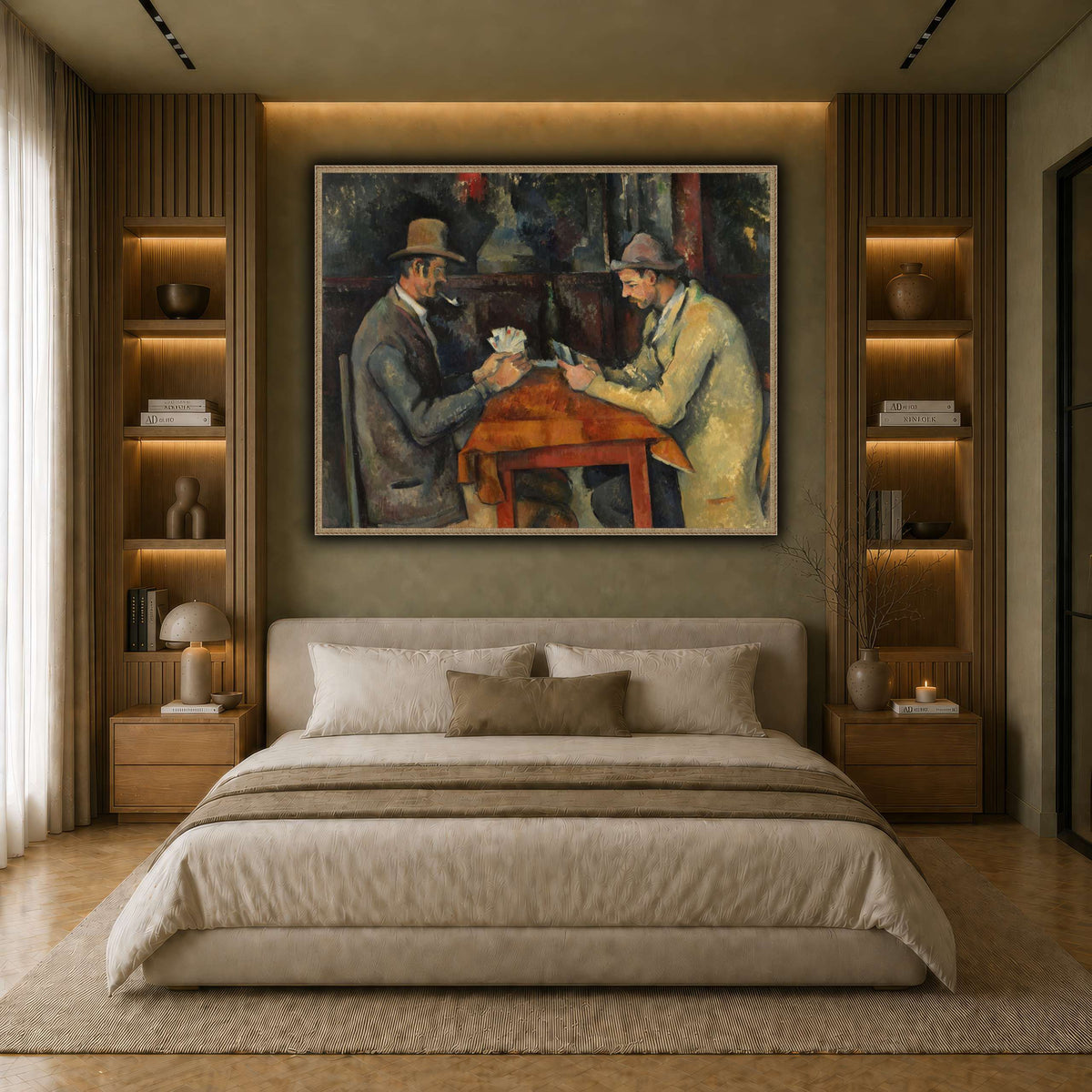 The_Card_Players_by_Paul_Cezanne earth-bedroom