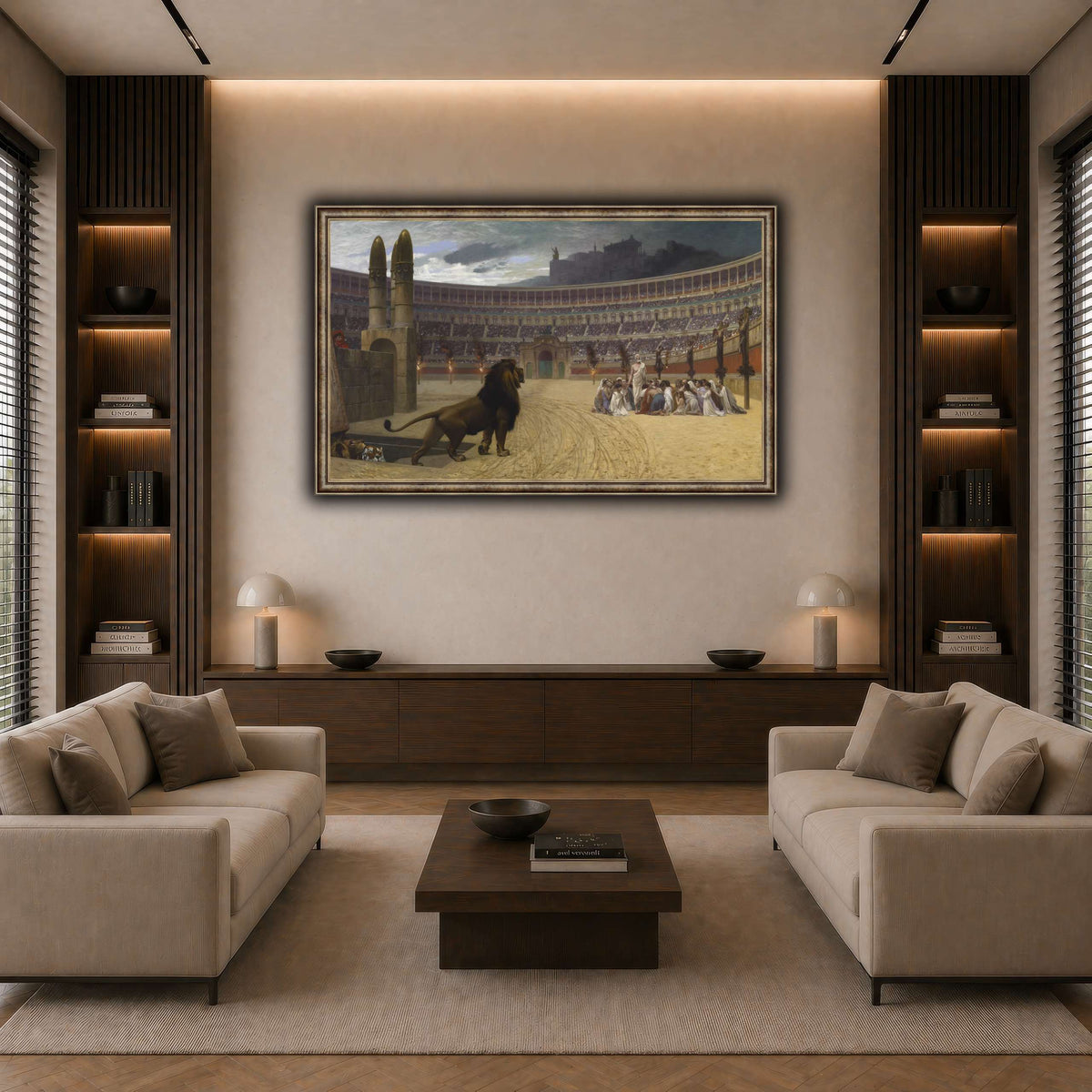 The_Christian_Martyrs'_Last_Prayer_Jean-Léon_Gérôme dark neutral-living room