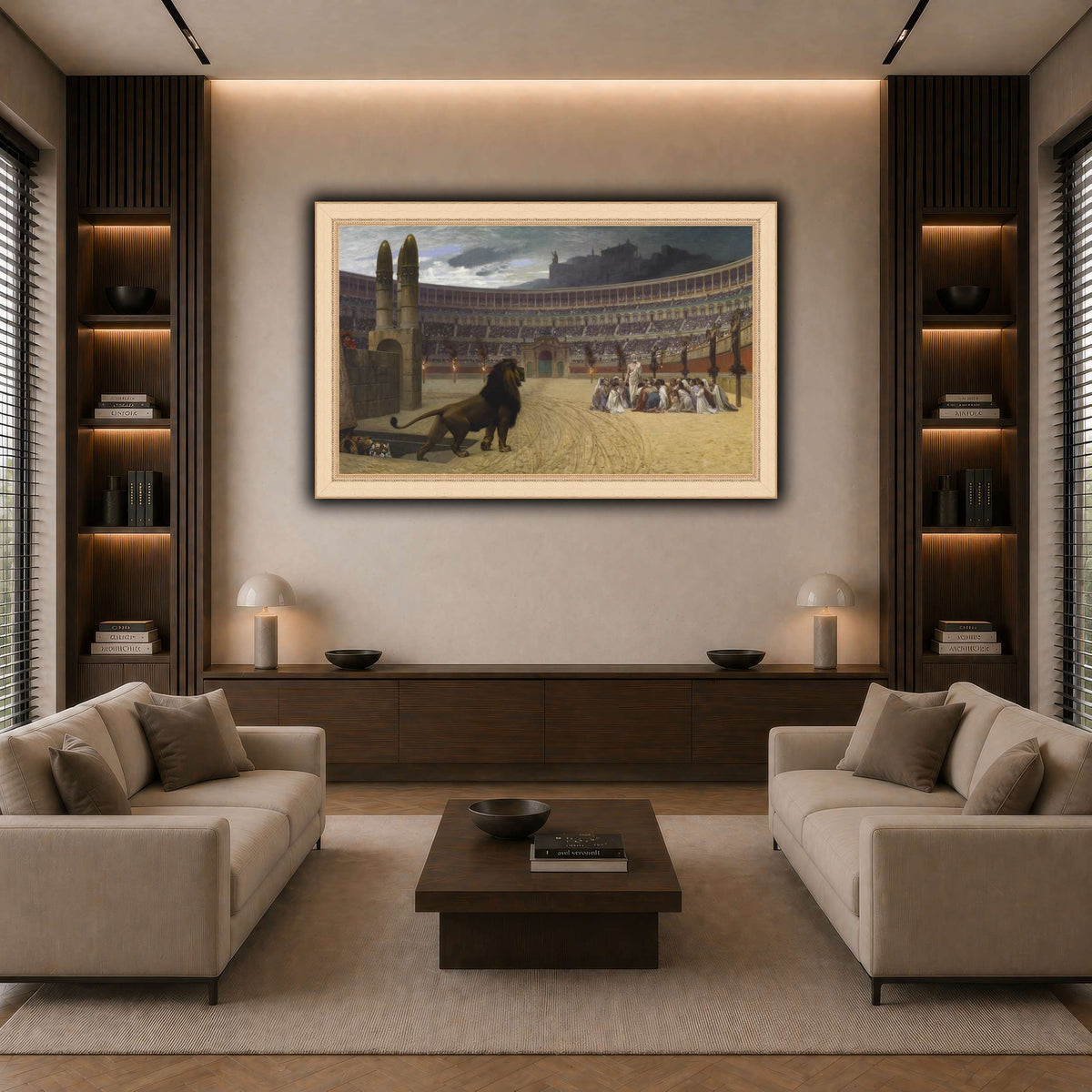 The_Christian_Martyrs'_Last_Prayer_Jean-Léon_Gérôme dark neutral-living room