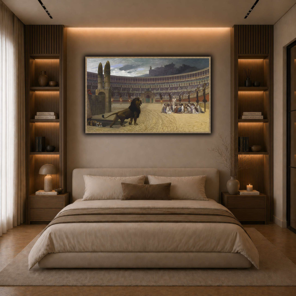 The_Christian_Martyrs'_Last_Prayer_Jean-Léon_Gérôme dark neutral-bedroom