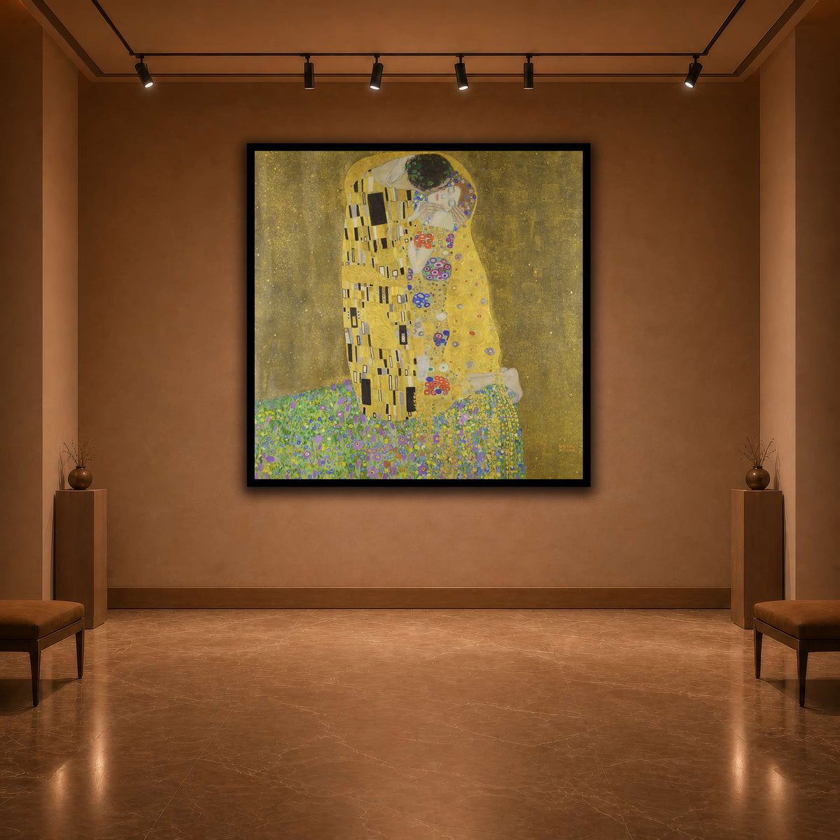 The_Kiss_-_Gustav_Klimt warm-agallery