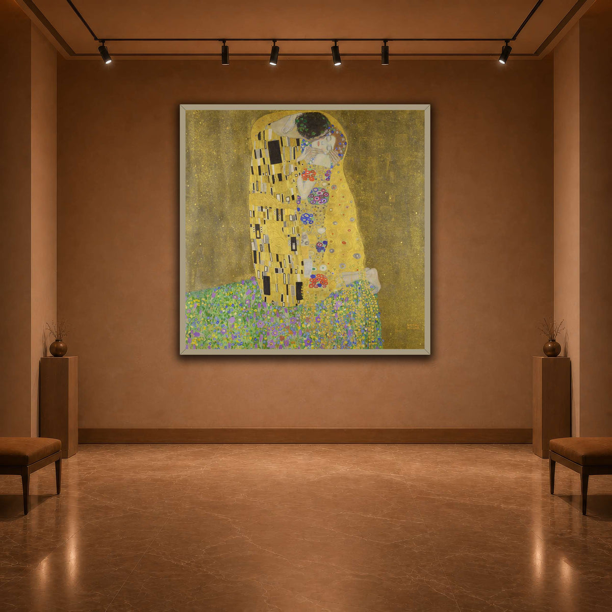 The_Kiss_-_Gustav_Klimt warm-agallery