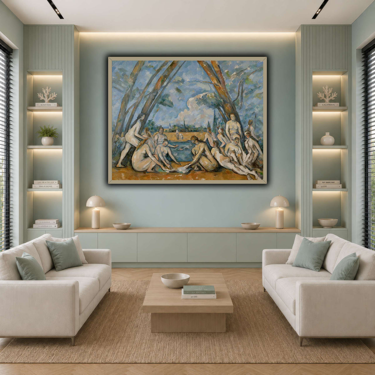 The_Large_Bathers_by_Paul_Cezanne cool-living room