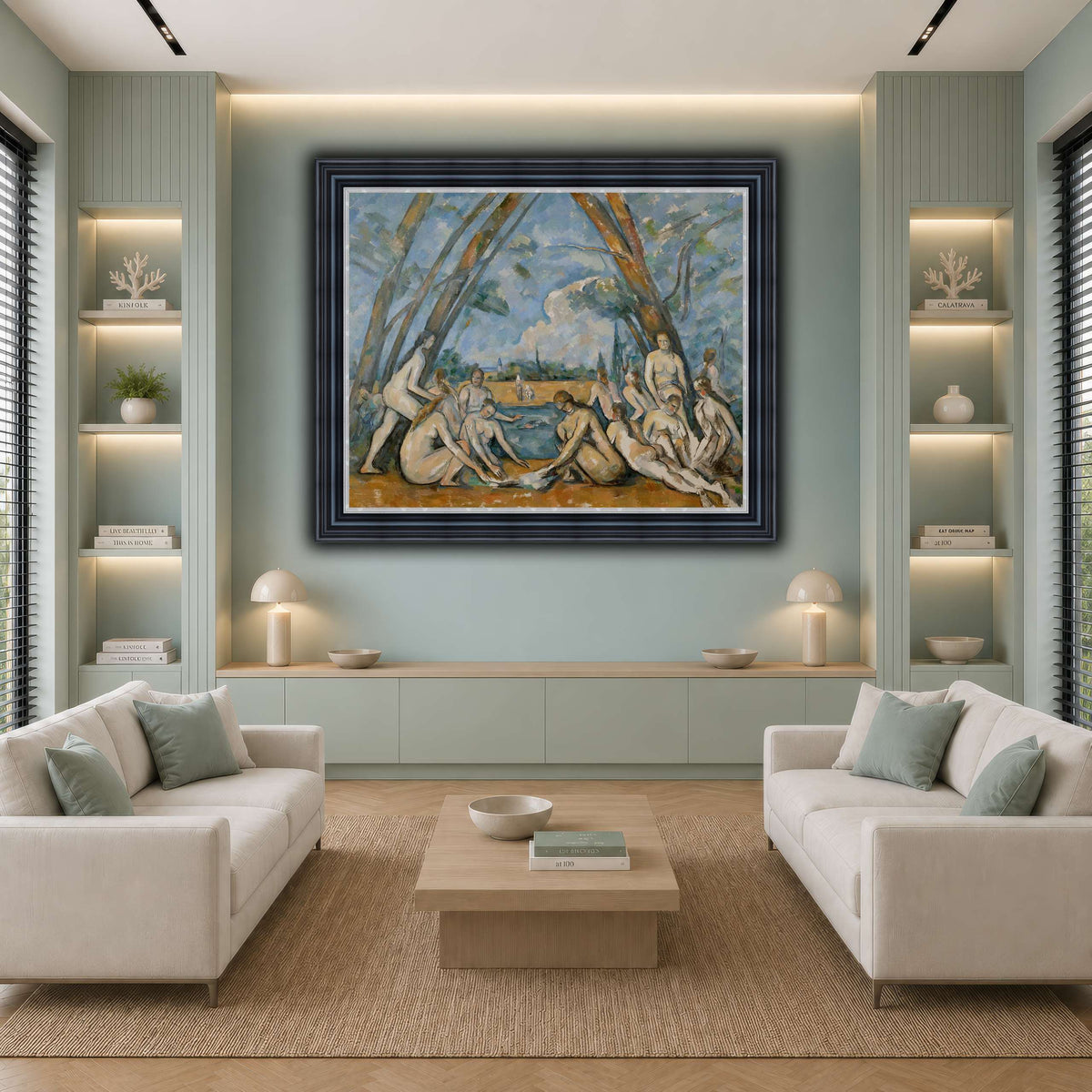 The_Large_Bathers_by_Paul_Cezanne cool-living room