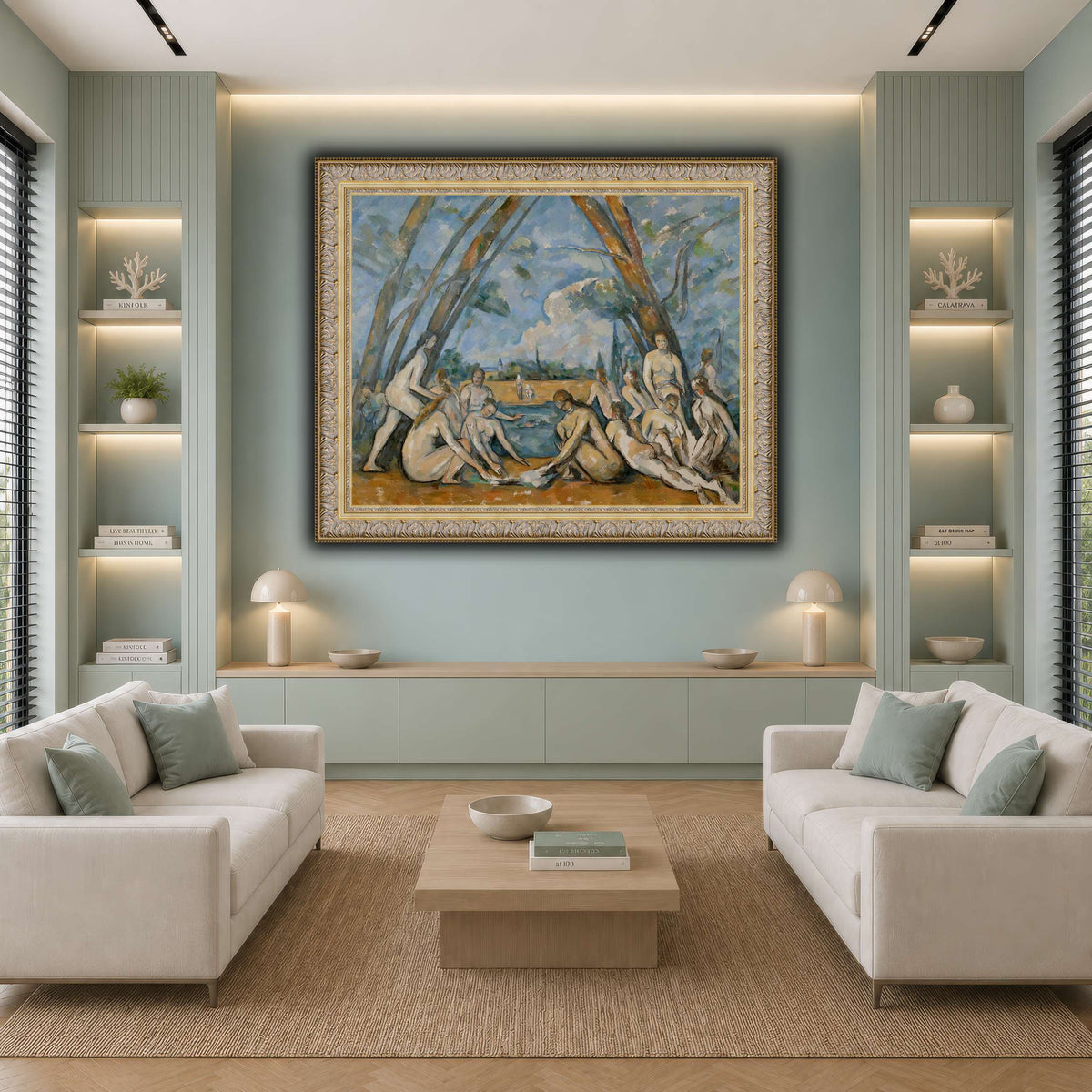 The_Large_Bathers_by_Paul_Cezanne cool-living room
