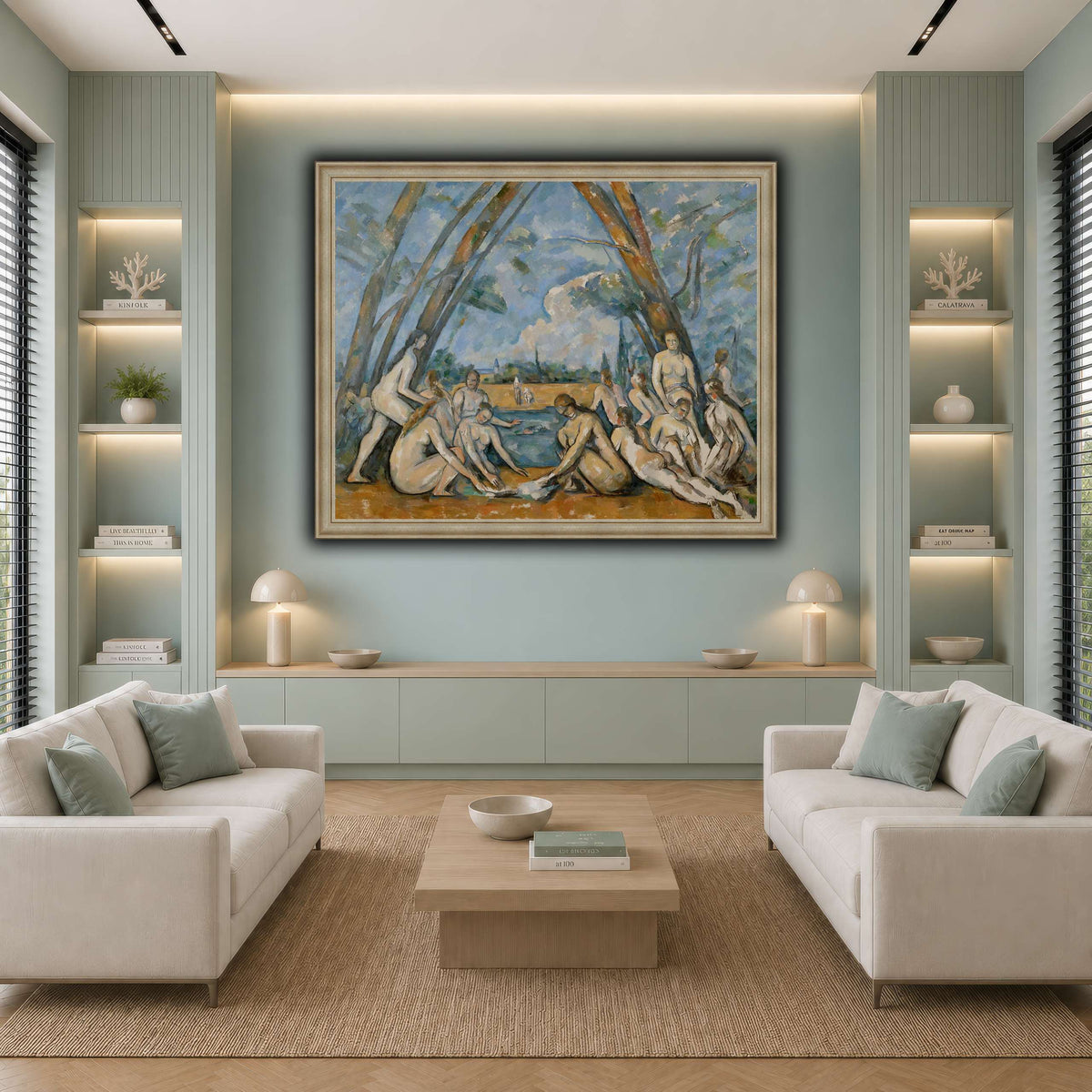 The_Large_Bathers_by_Paul_Cezanne cool-living room