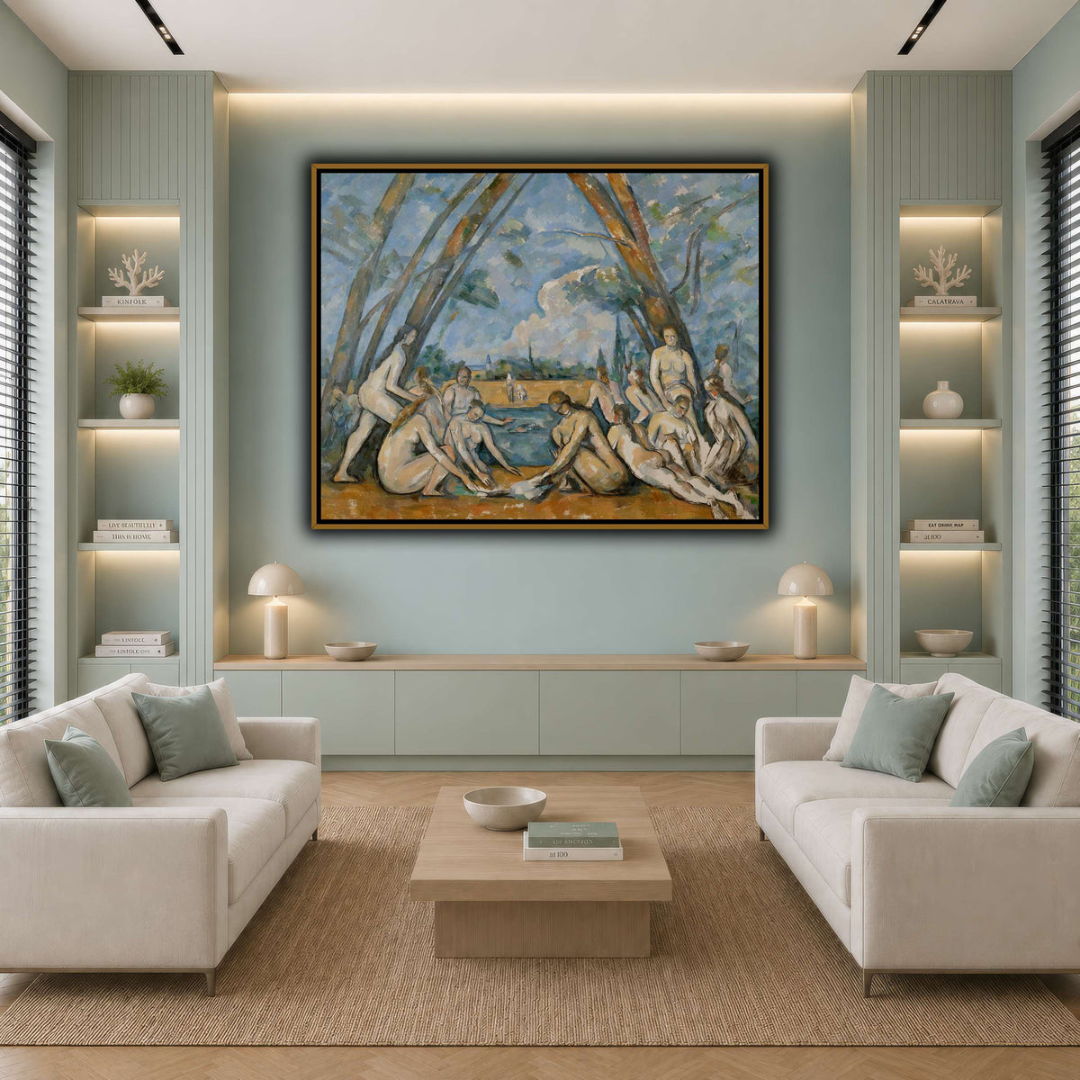 The_Large_Bathers_by_Paul_Cezanne cool-living room