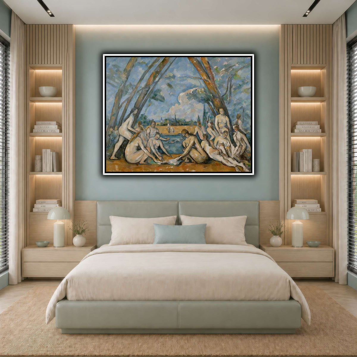 The_Large_Bathers_by_Paul_Cezanne cool-bedroom